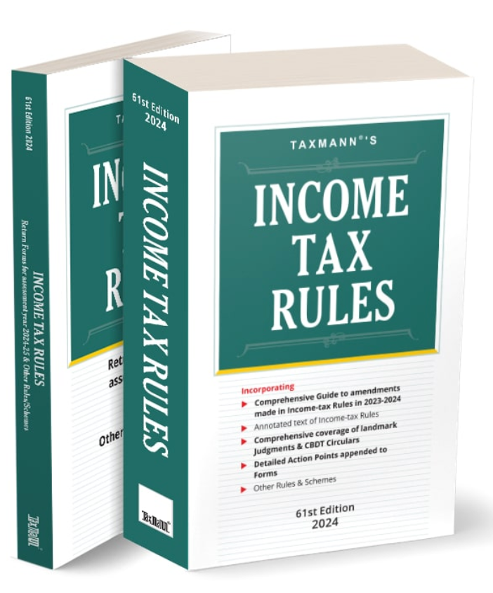 Tax Rules 202425 by Taxmann 61st Edition 2024 Bharat Law House